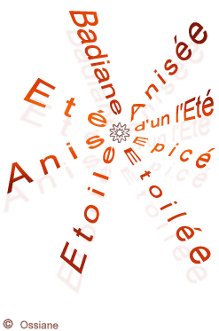 Badiane Etoilée, Etoile Anisée, Anis d'un Eté, Eté Epicé.