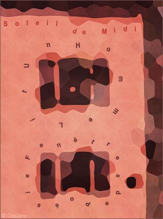 Soleil de Midi, Fenêtre de Poésie, un Homme Lit.